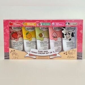 Esfolio K Beauty Pure Skin Hand Cream Set - 5 Pack NIB